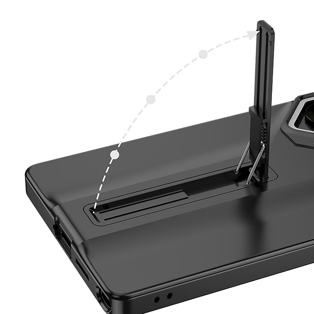 GKK-etui til Samsung Galaxy S26 Ultra, støttende, stødsikkert PC-etui med glaslinsebeskyttelse
