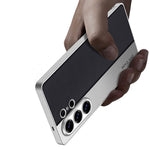 GKK For Samsung Galaxy S26 Ultra Case Electroplated PU Leather + PC + TPU Matte Phone Back Cover