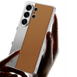GKK For Samsung Galaxy S26 Ultra Case Electroplated PU Leather + PC + TPU Matte Phone Back Cover
