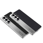 GKK For Samsung Galaxy S26 Ultra Case Electroplated PU Leather + PC + TPU Matte Phone Back Cover