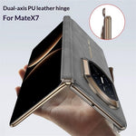 GKK For Huawei Mate X7 Magnetic Case Dual Axis Hinge Protection PU Leather + TPU  + PC Phone Cover