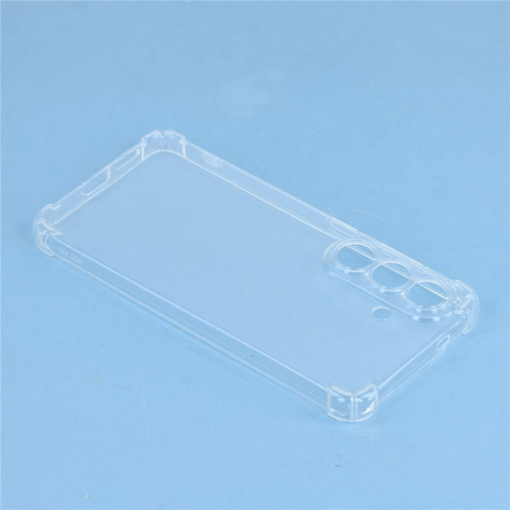 Samsung Galaxy S26 Transparent TPU-skal Förstärkta hörn Fallsäkert mobilskydd