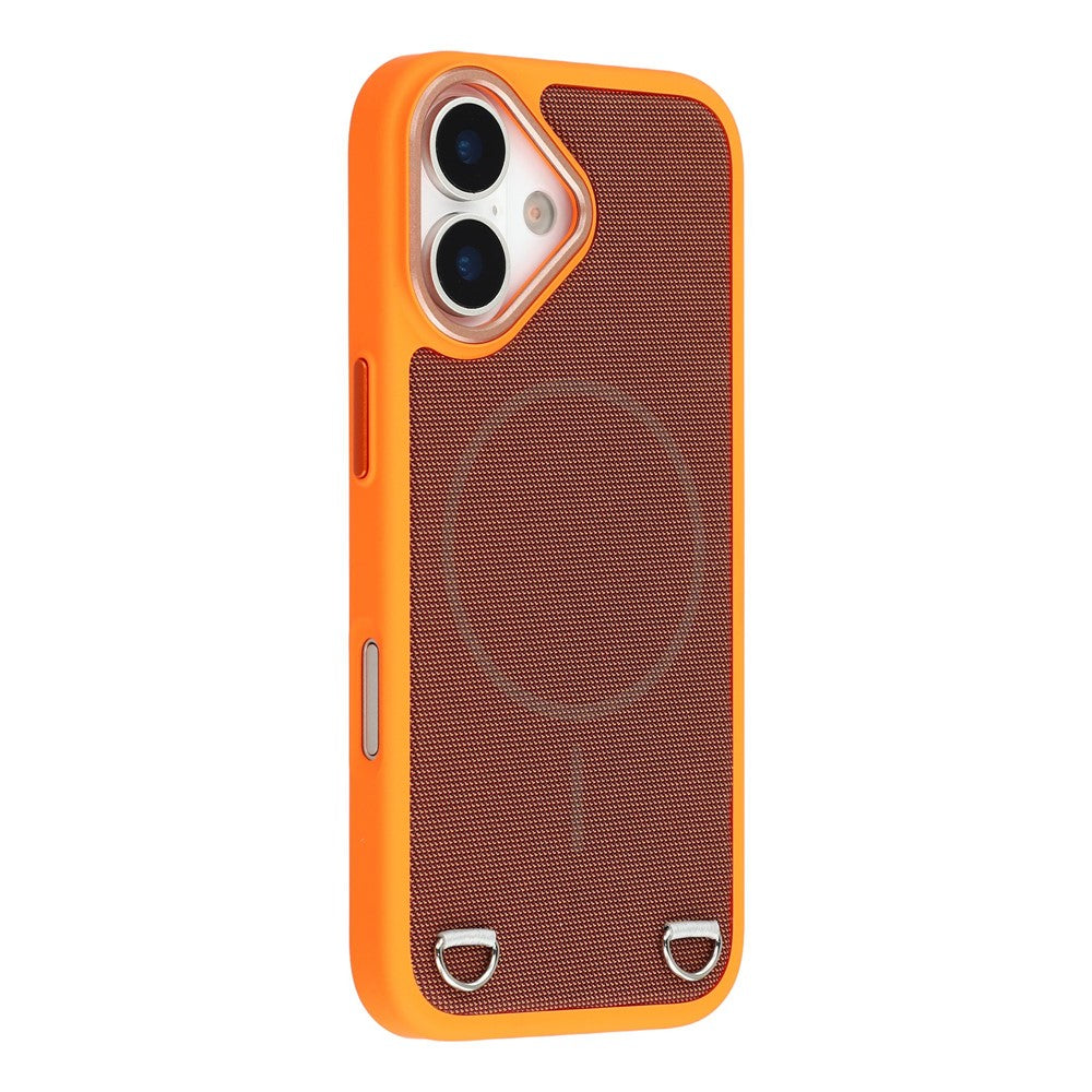 For iPhone 17 Case Compatible with MagSafe Skin Touch Synthetic Leather + PC Phone Back Cover with Card Slot