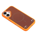 For iPhone 17 Case Compatible with MagSafe Skin Touch Synthetic Leather + PC Phone Back Cover with Card Slot