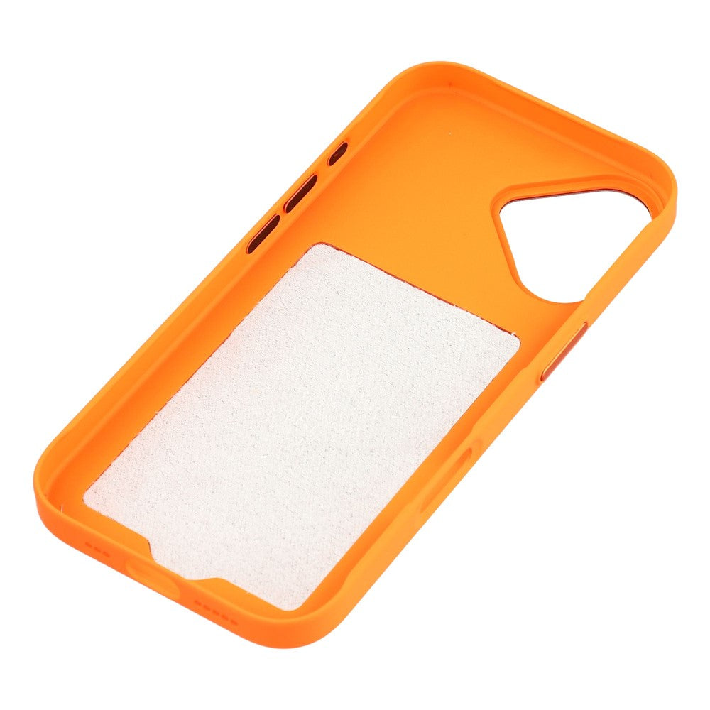 For iPhone 17 Case Compatible with MagSafe Skin Touch Synthetic Leather + PC Phone Back Cover with Card Slot