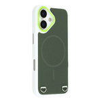 For iPhone 17 Case Compatible with MagSafe Skin Touch Synthetic Leather + PC Phone Back Cover with Card Slot