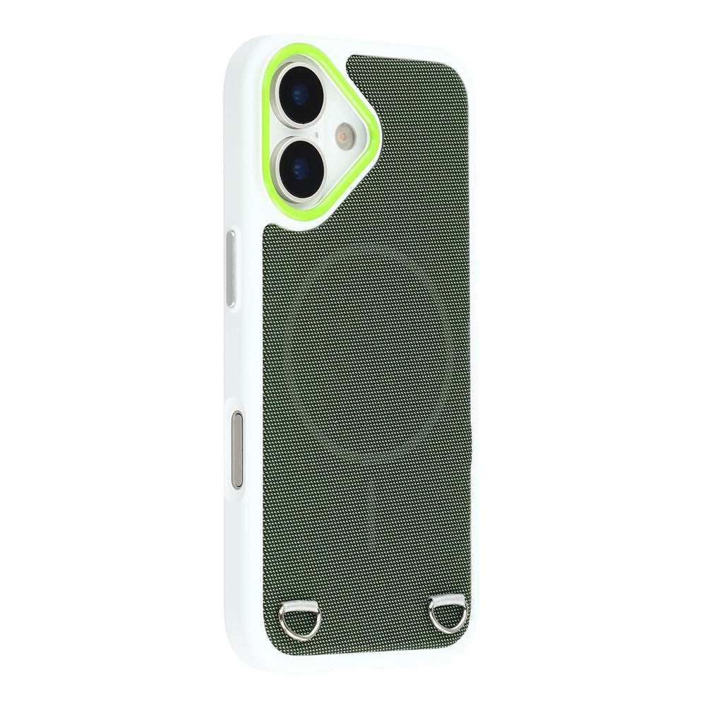 For iPhone 17 Case Compatible with MagSafe Skin Touch Synthetic Leather + PC Phone Back Cover with Card Slot