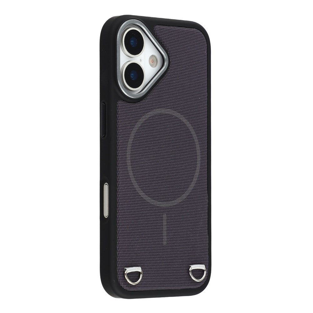 For iPhone 17 Case Compatible with MagSafe Skin Touch Synthetic Leather + PC Phone Back Cover with Card Slot