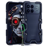 Stötfångarskal till Xiaomi Poco F8 Ultra / Redmi K90 Pro Max 5G i aluminiumlegering med metall och rem