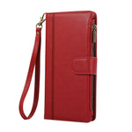 Phone Case For Honor Magic8 Lite 5G  /  X9d 5G  /  X70 5G Multi Card Slots Zipper Leather Phone Cover with Wrist Strap