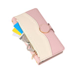Phone Case For Honor Magic8 Lite 5G  /  X9d 5G  /  X70 5G Zipper Wallet Color Splicing TPU PU Leather Flip Phone Cover with Strap