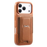CASENEO For iPhone 18 Pro Max / 17 Pro Max Case with Foldable Kickstand TPU PU Leather PC Card Bag Magnetic Phone Cover  Compatible with MagSafe