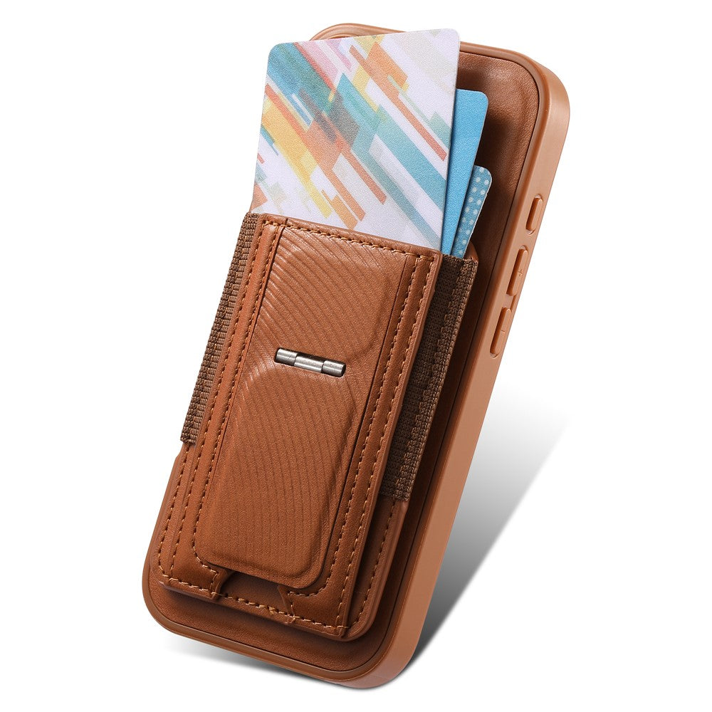 CASENEO For iPhone 18 Pro Max / 17 Pro Max Case with Foldable Kickstand TPU PU Leather PC Card Bag Magnetic Phone Cover  Compatible with MagSafe