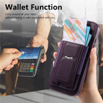 CASENEO For iPhone 18 Pro / 17 Pro Case with Foldable Kickstand TPU PU Leather PC Card Bag Magnetic Phone Cover  Compatible with MagSafe