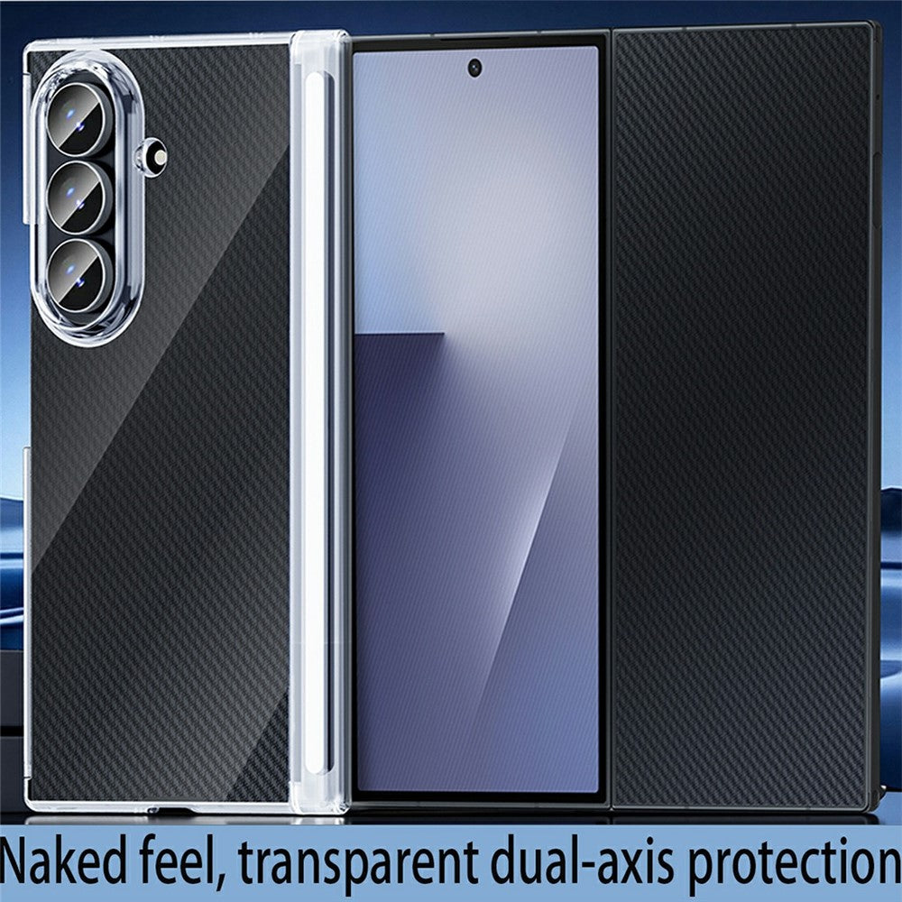 For Samsung Galaxy Z TriFold 5G Case Dual-Axis Shockproof TPU + PC Clear Phone Cover