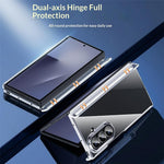 For Samsung Galaxy Z TriFold 5G Case Dual-Axis Shockproof TPU + PC Clear Phone Cover