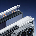 For Samsung Galaxy Z TriFold 5G Case Dual-Axis Shockproof TPU + PC Clear Phone Cover