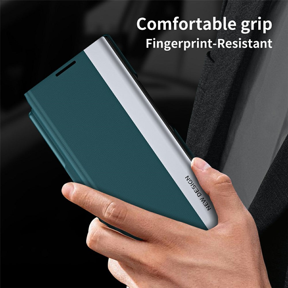 For Samsung Galaxy Z TriFold 5G Case Stand Shockproof Pen Slot PU + PC Phone Cover with Stylus