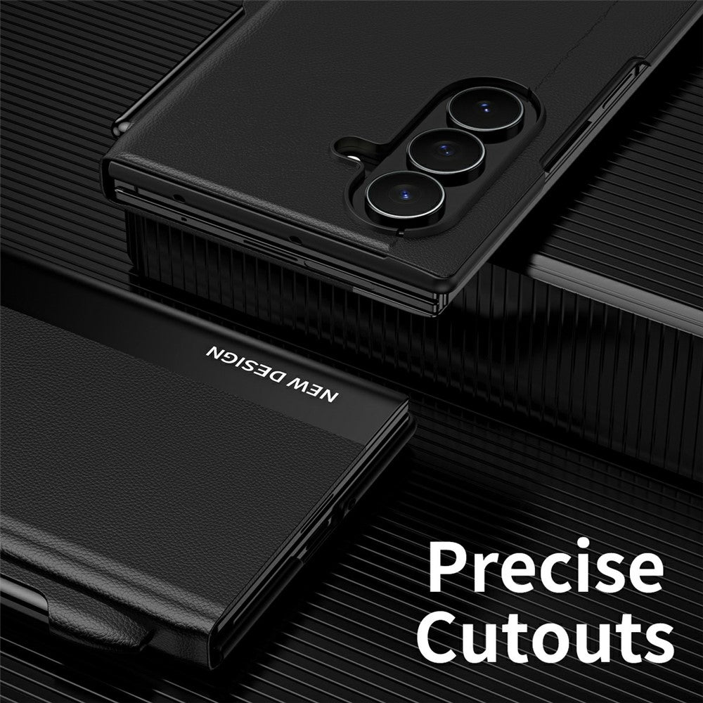 For Samsung Galaxy Z TriFold 5G Case Stand Shockproof Pen Slot PU + PC Phone Cover with Stylus