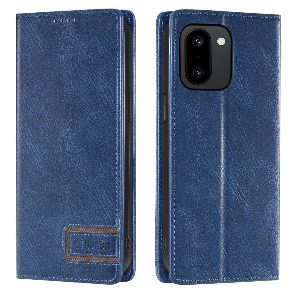 TTUDRCH Style 007 för OnePlus 15R 5G läderfodral RFID-blockerande plånboksfodral med stativ