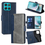 Til Motorola Moto G67 Power 5G Etui Kontrastfarvet Pung Læder Telefoncover