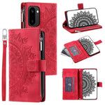 OnePlus 15R 5G Plånboksfodral Mandala Blommönster PU-läder mobilskal med Handledsrem