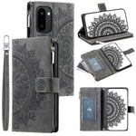OnePlus 15R 5G Plånboksfodral Mandala Blommönster PU-läder mobilskal med Handledsrem