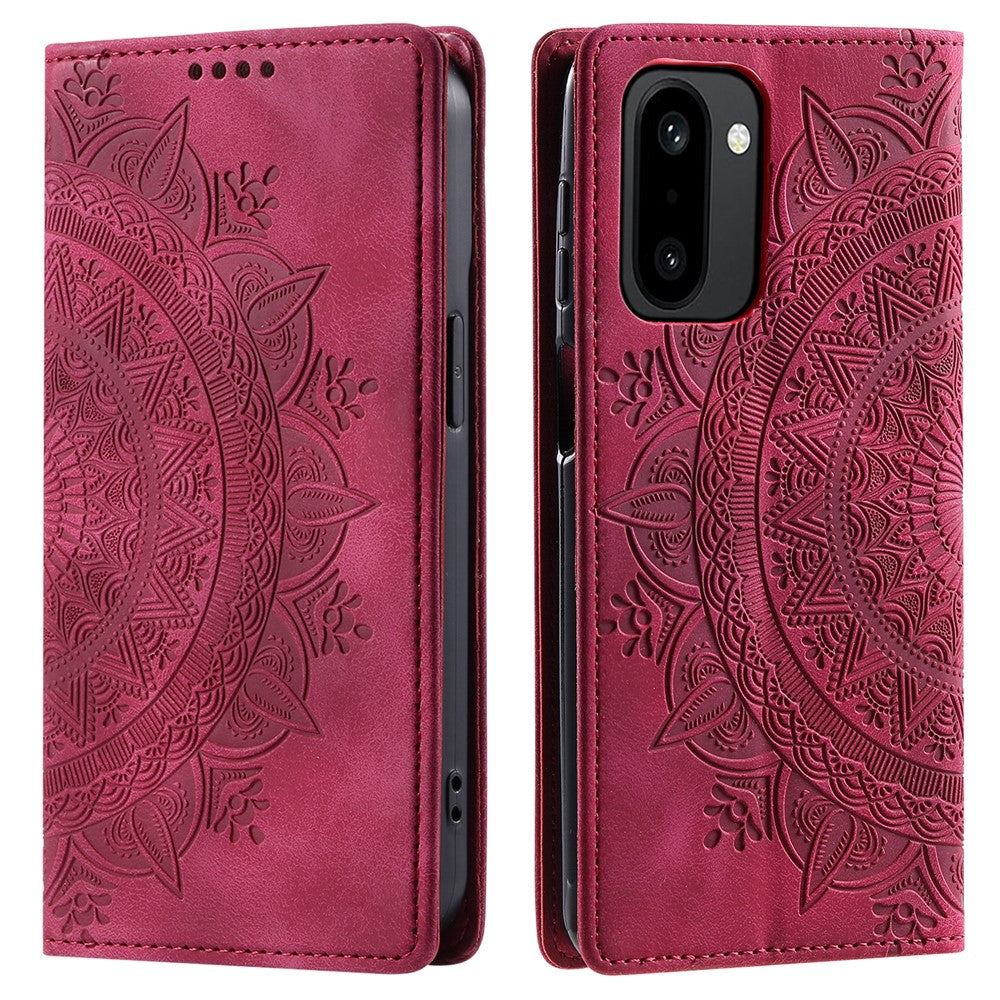 For OnePlus 15R 5G Case Magnetic Closing Leather Phone Cover Pattern Imprinted