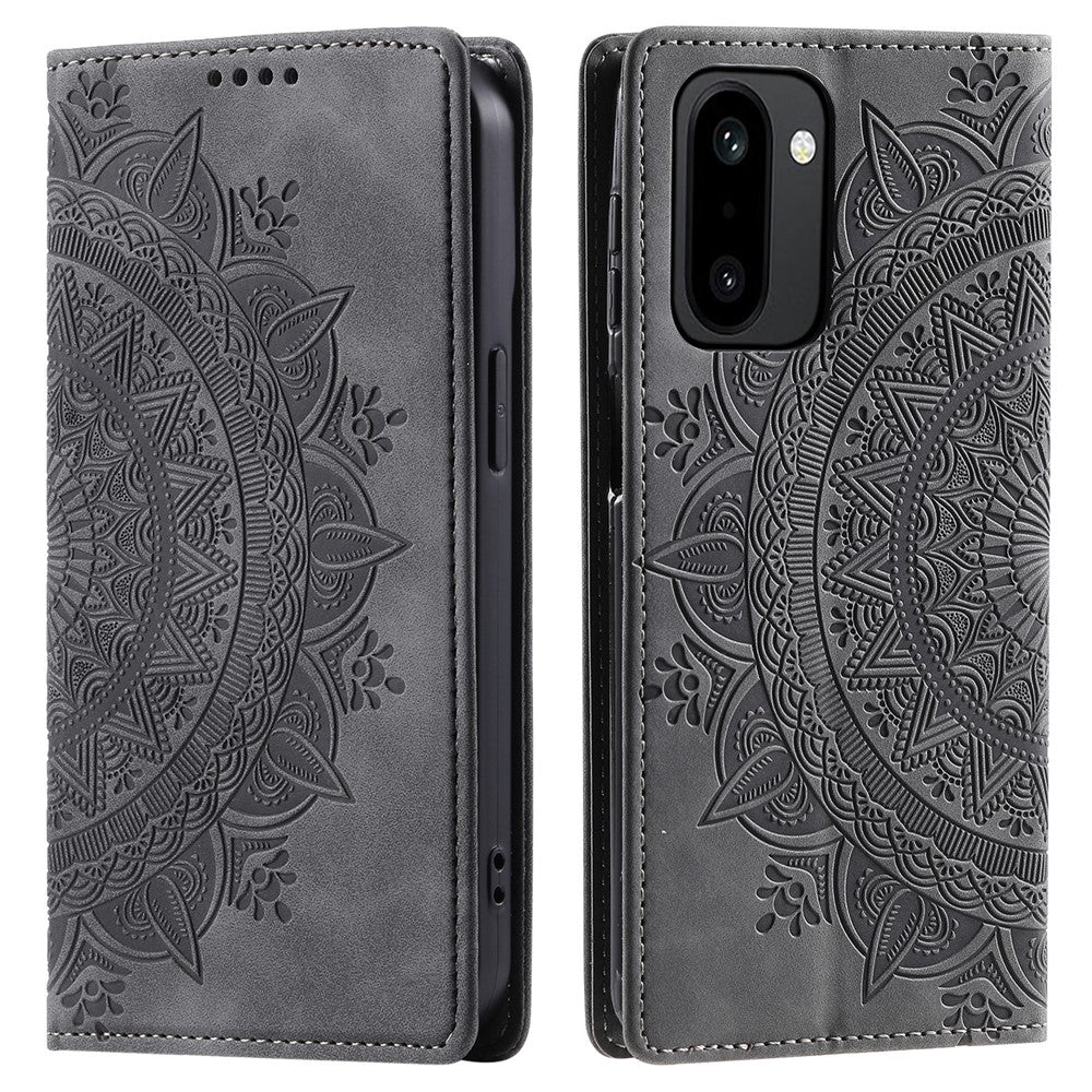 For OnePlus 15R 5G Case Magnetic Closing Leather Phone Cover Pattern Imprinted