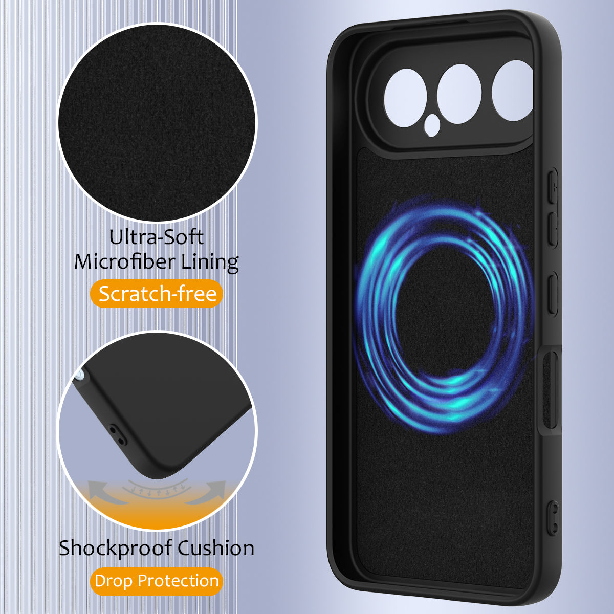 For Honor 500 Pro 5G Magnetic Case Anti-Drop Liquid Silicone Phone Cover