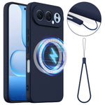 For Honor 500 Pro 5G Magnetic Case Anti-Drop Liquid Silicone Phone Cover