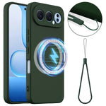 For Honor 500 Pro 5G Magnetic Case Anti-Drop Liquid Silicone Phone Cover