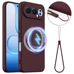 For Honor 500 Pro 5G Magnetic Case Anti-Drop Liquid Silicone Phone Cover