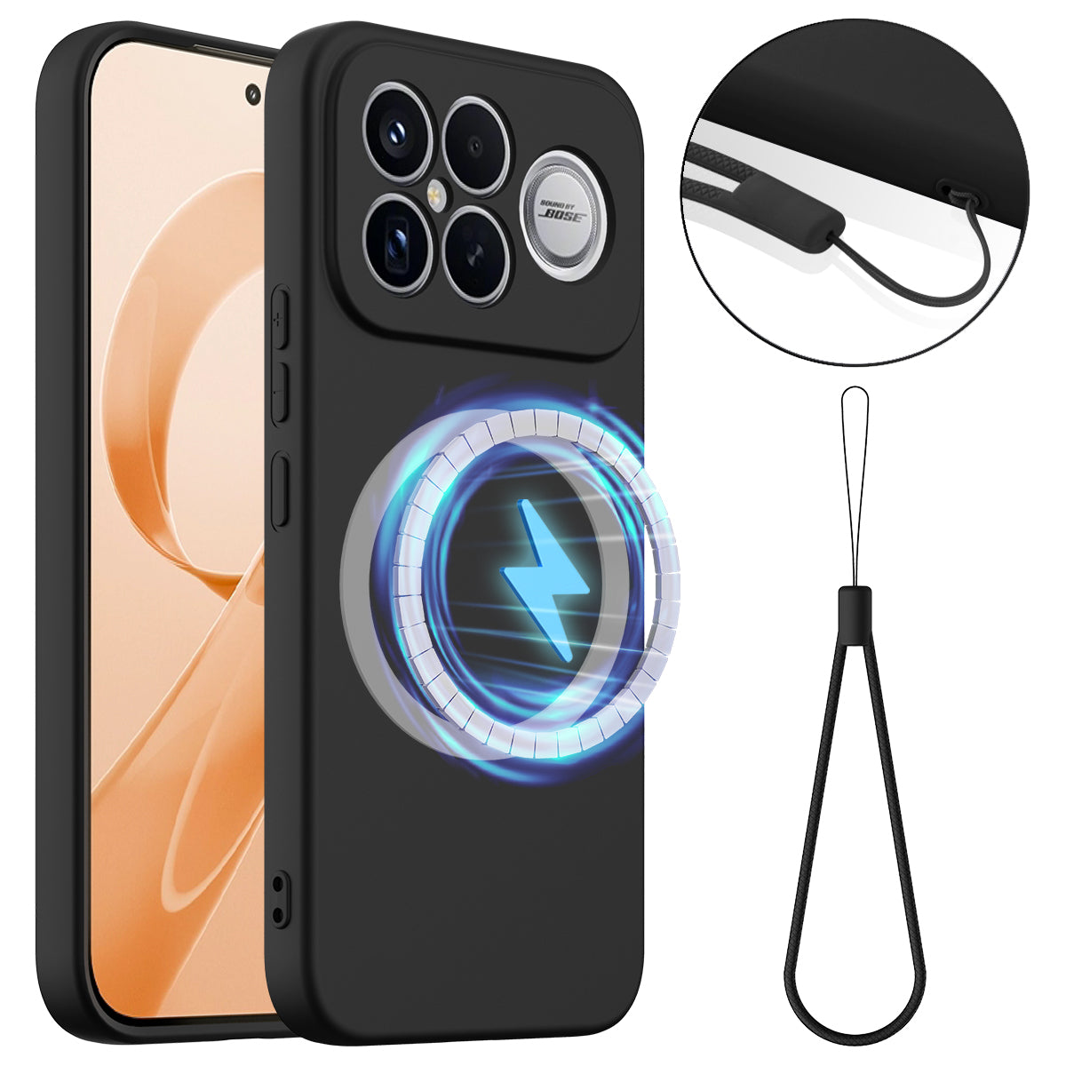 For Xiaomi Poco F8 Ultra / Xiaomi Redmi K90 Pro Max 5G Magnetic Case Anti-Drop Liquid Silicone Phone Cover
