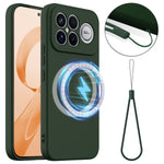 For Xiaomi Poco F8 Ultra / Xiaomi Redmi K90 Pro Max 5G Magnetic Case Anti-Drop Liquid Silicone Phone Cover
