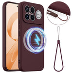 For Xiaomi Poco F8 Ultra / Xiaomi Redmi K90 Pro Max 5G Magnetic Case Anti-Drop Liquid Silicone Phone Cover