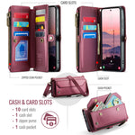 CASEME For Samsung Galaxy S26 Ultra Leather Case C36 Zipper 10 Card Slots Phone Cover with Straps