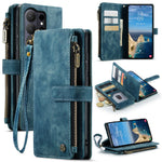CASEME For Samsung Galaxy S26 Ultra Phone Cases with Strap  C30 Zipper Multiple Card Holder PU Leather Cover