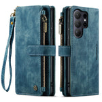 CASEME For Samsung Galaxy S26 Ultra Phone Cases with Strap  C30 Zipper Multiple Card Holder PU Leather Cover