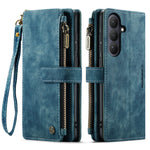 CASEME For Samsung Galaxy S26+ Phone Cases with Strap C30 Zipper Multiple Card Holder PU Leather Cover