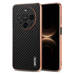 AZNS mobilskal till Huawei Mate 80 Pro / Mate 80 Galvaniserad Kolfiberstruktur PU + TPU mobilskal