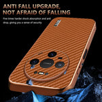 AZNS mobilskal till Huawei Mate 80 Pro / Mate 80 Galvaniserad Kolfiberstruktur PU + TPU mobilskal