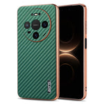 AZNS mobilskal till Huawei Mate 80 Pro / Mate 80 Galvaniserad Kolfiberstruktur PU + TPU mobilskal