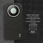 IMAK Ruiyi Series Leather + PC Case for Honor Magic8 Lite 5G / X9d 5G / X70 5G Fabric Texture Phone Back Cover