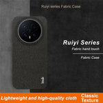 IMAK Ruiyi Series for Honor Magic8 5G Case Fabric Texture Leather + PC Phone Back Cover
