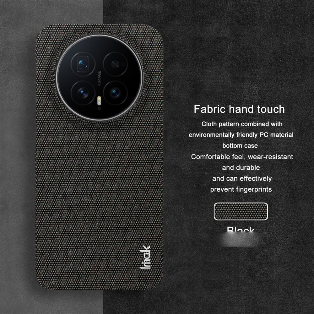 IMAK Ruiyi Series for Honor Magic8 5G Case Fabric Texture Leather + PC Phone Back Cover