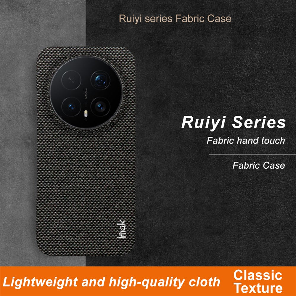 IMAK Ruiyi Series for Honor Magic8 Pro 5G Case Fabric Texture Leather + PC Phone Back Cover