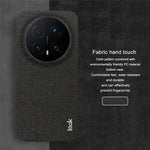 IMAK Ruiyi Series for Honor Magic8 Pro 5G Case Fabric Texture Leather + PC Phone Back Cover
