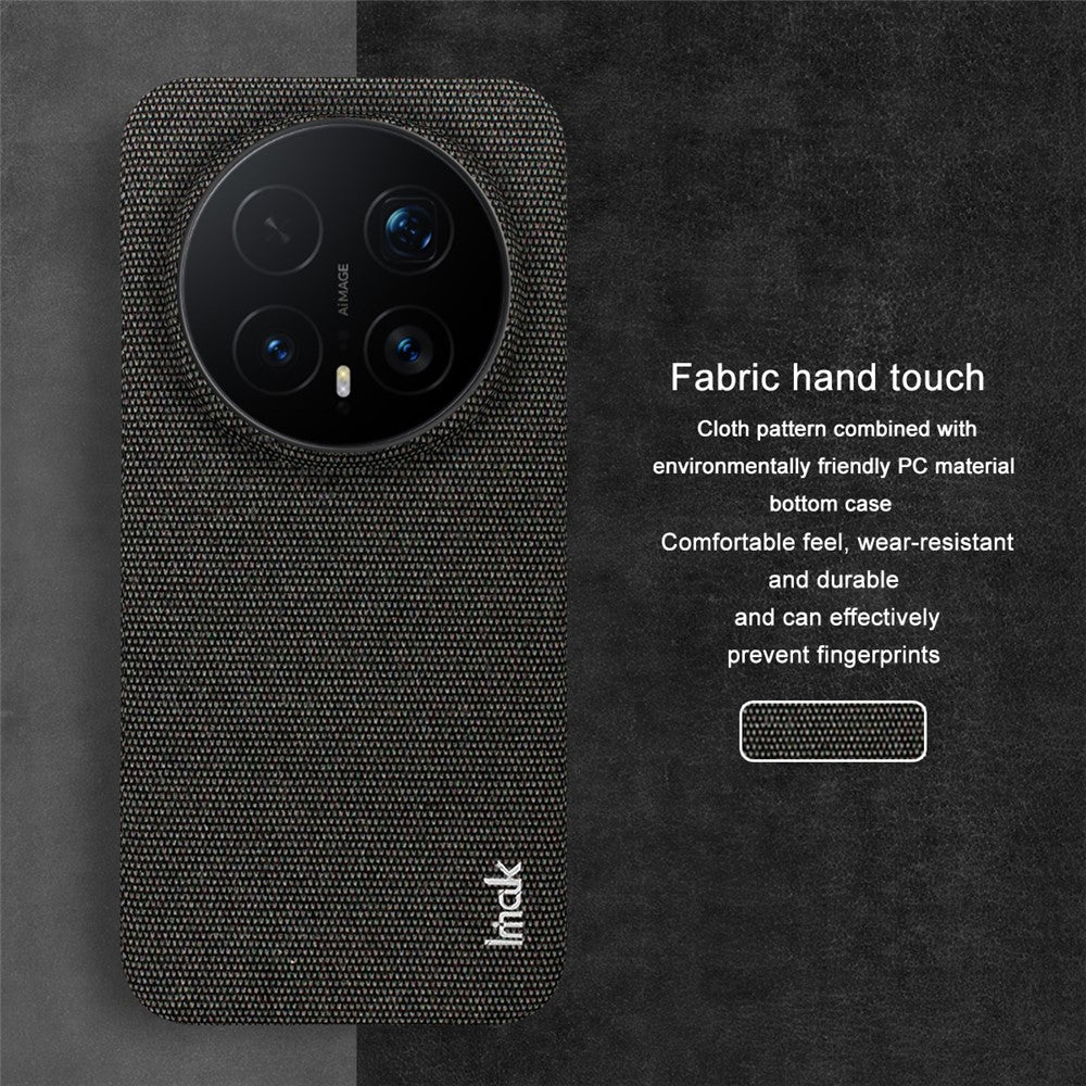 IMAK Ruiyi Series for Honor Magic8 Pro 5G Case Fabric Texture Leather + PC Phone Back Cover