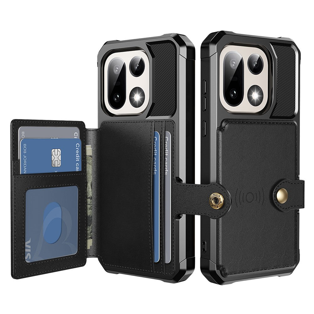 Til OnePlus 15 5G Cover med Kortholder PU Læder + TPU Telefon Bagcover